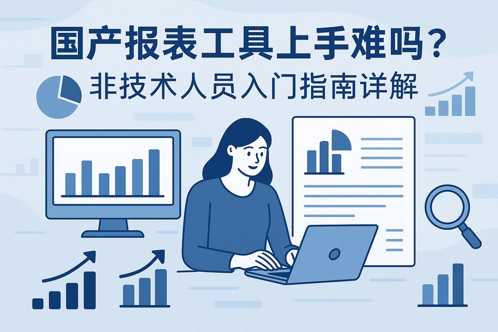国产报表工具上手难吗？非技术人员入门指南详解