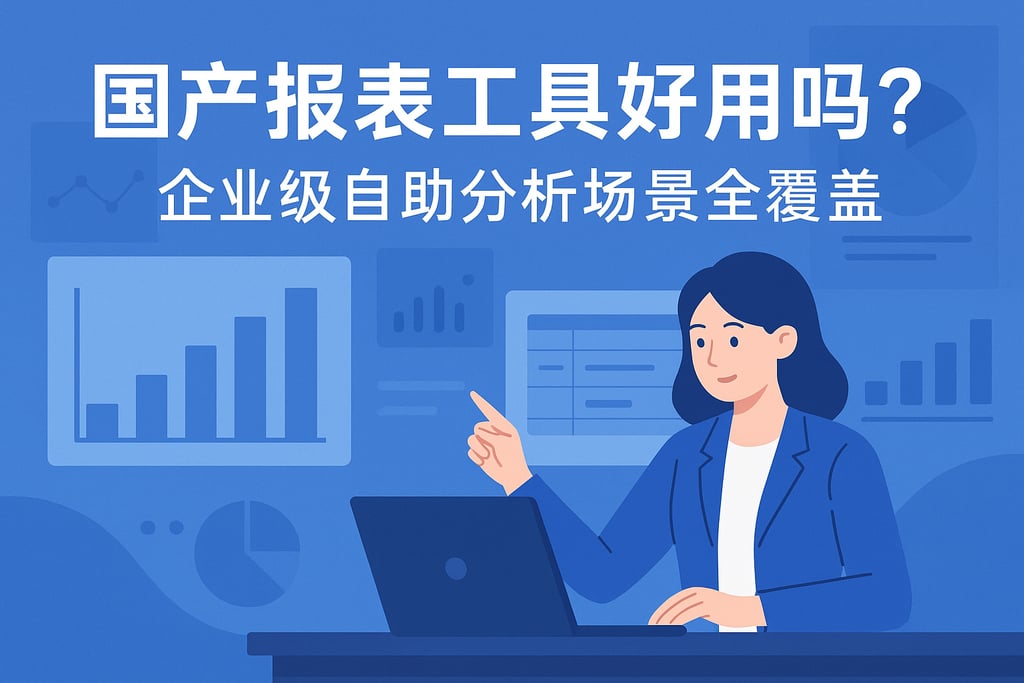 国产报表工具好用吗？企业级自助分析场景全覆盖