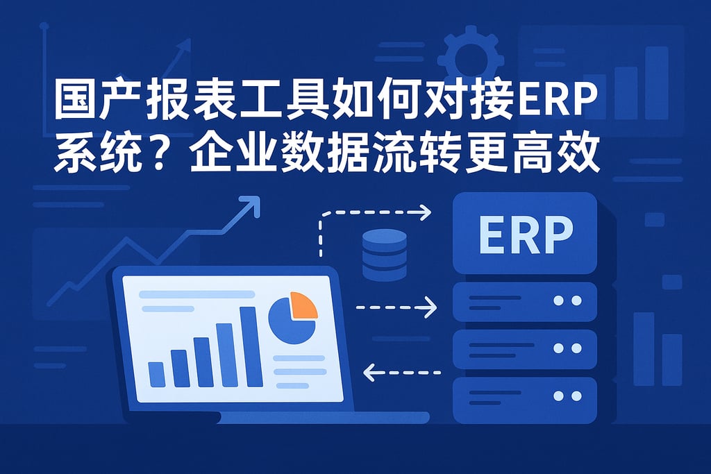 国产报表工具如何对接ERP系统？企业数据流转更高效