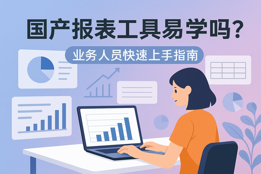 国产报表工具易学吗？业务人员快速上手指南