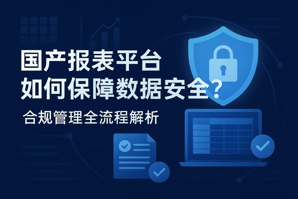 国产报表平台如何保障数据安全？合规管理全流程解析