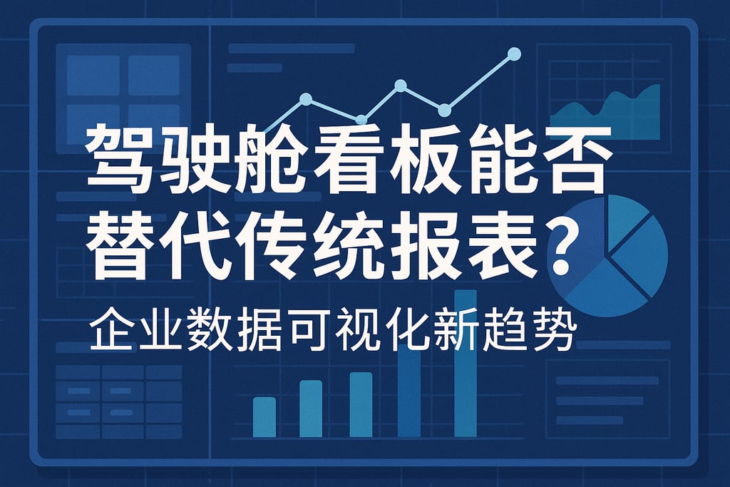 驾驶舱看板能否替代传统报表？企业数据可视化新趋势