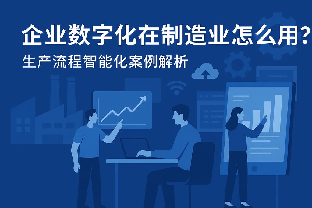 企业数字化在制造业怎么用？生产流程智能化案例解析