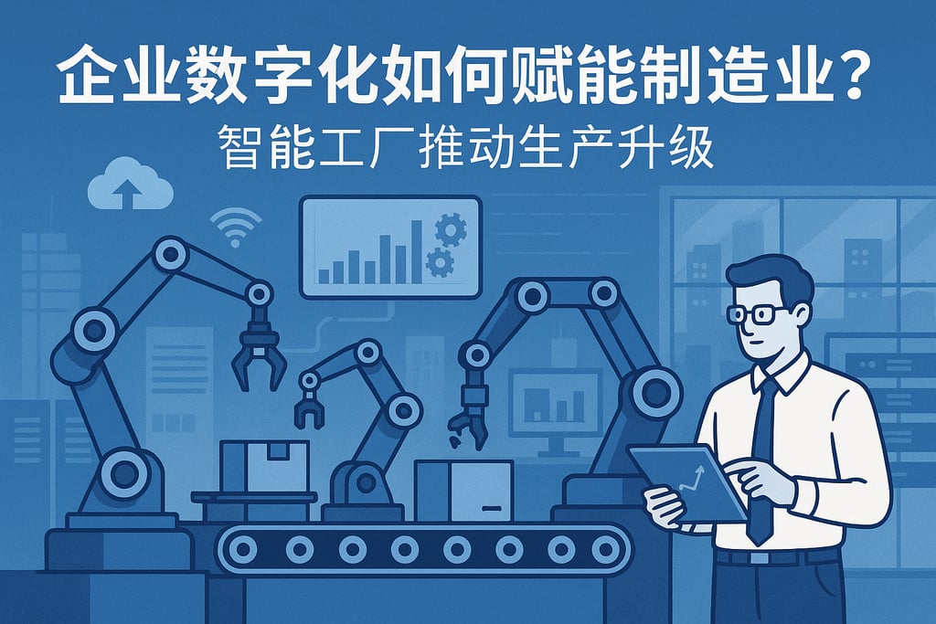 企业数字化如何赋能制造业？智能工厂推动生产升级