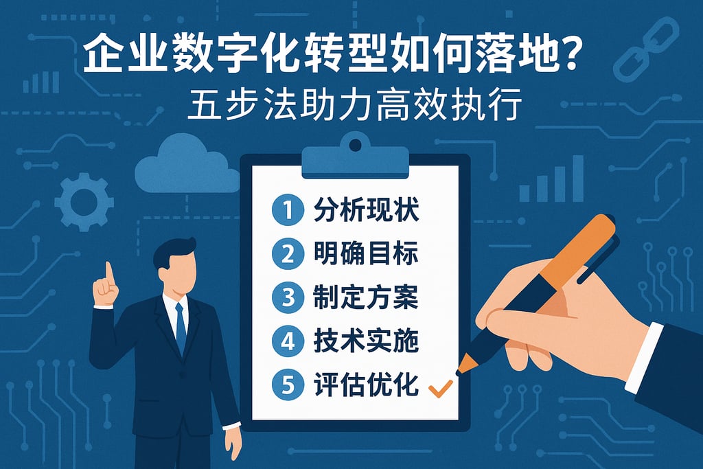 企业数字化转型如何落地？五步法助力高效执行