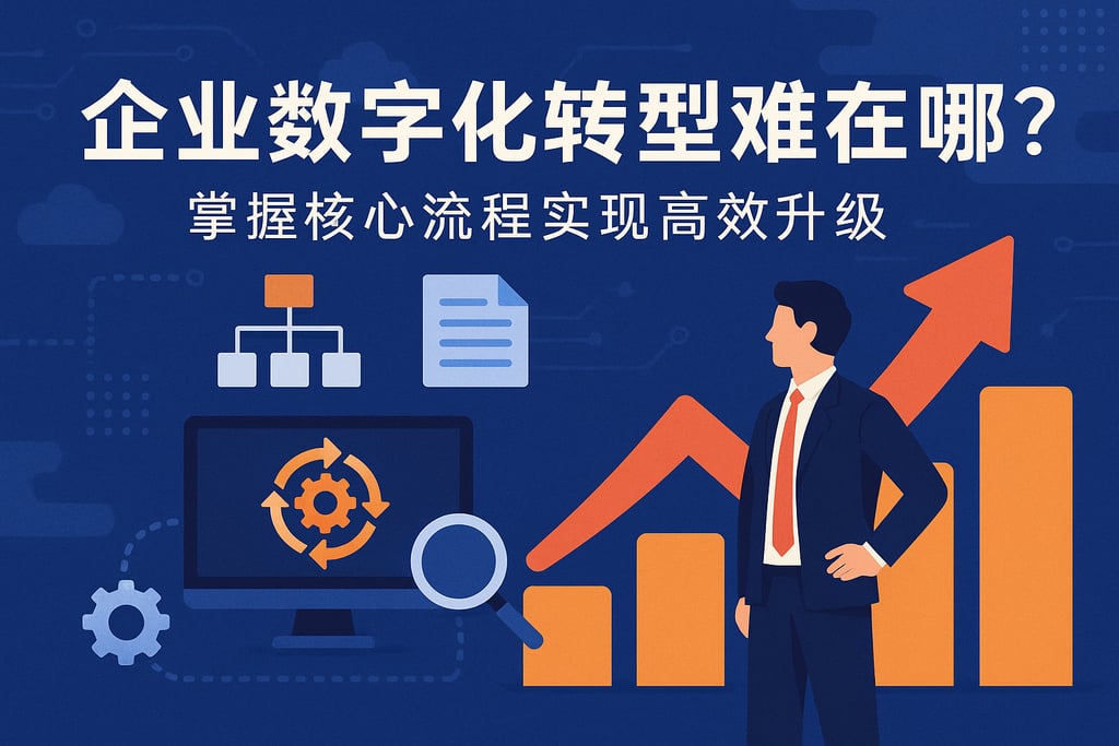 企业数字化转型难在哪？掌握核心流程实现高效升级