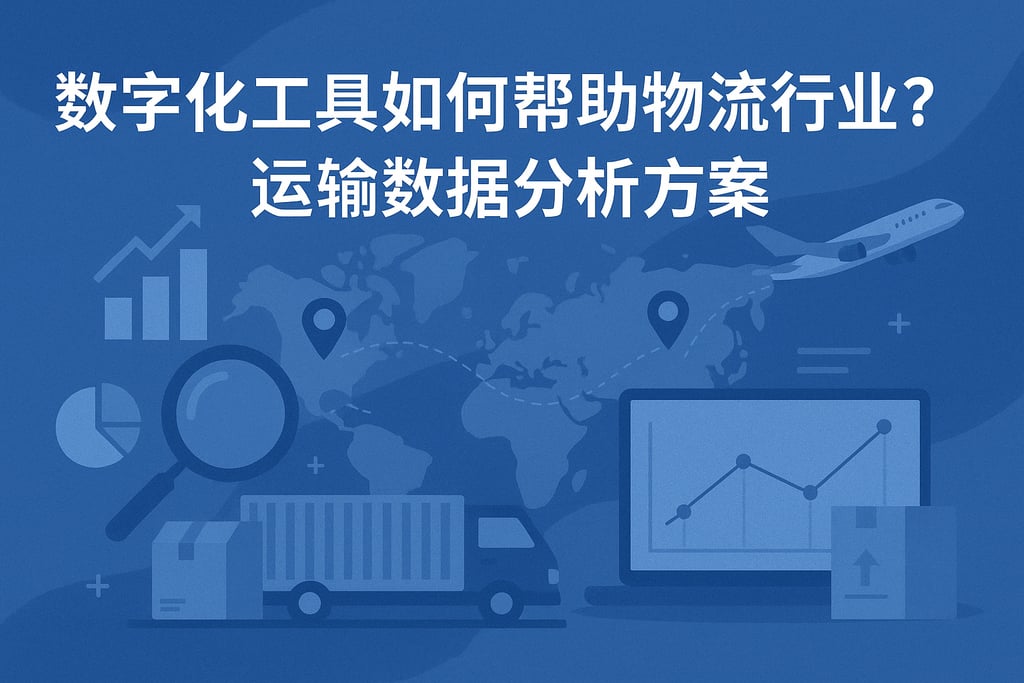 数字化工具如何帮助物流行业？运输数据分析方案