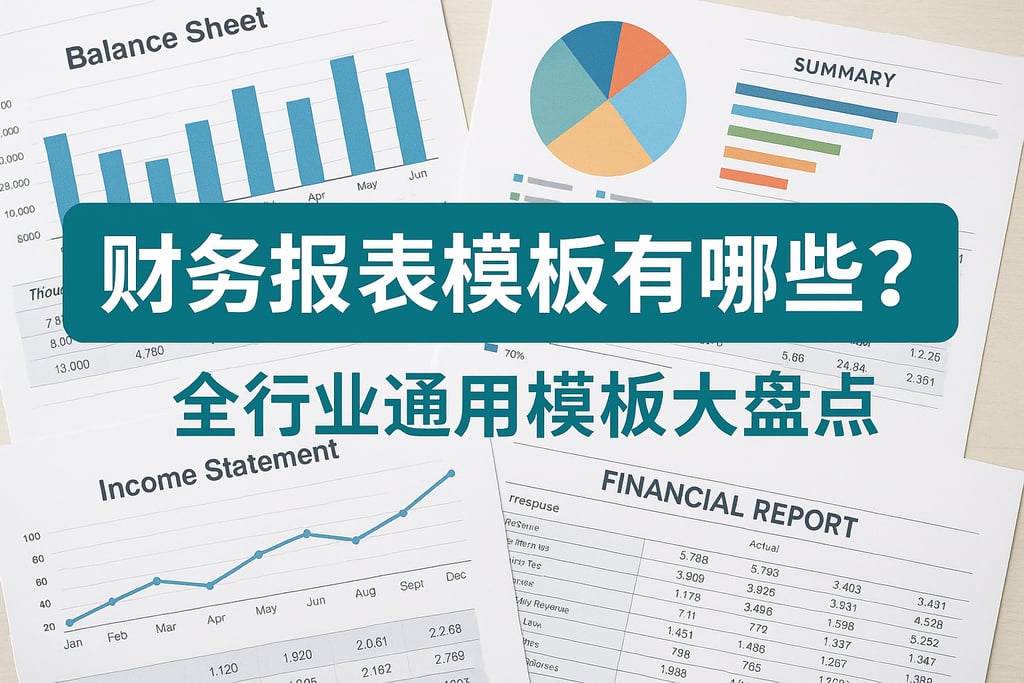财务报表报表模板有哪些？全行业通用模板大盘点