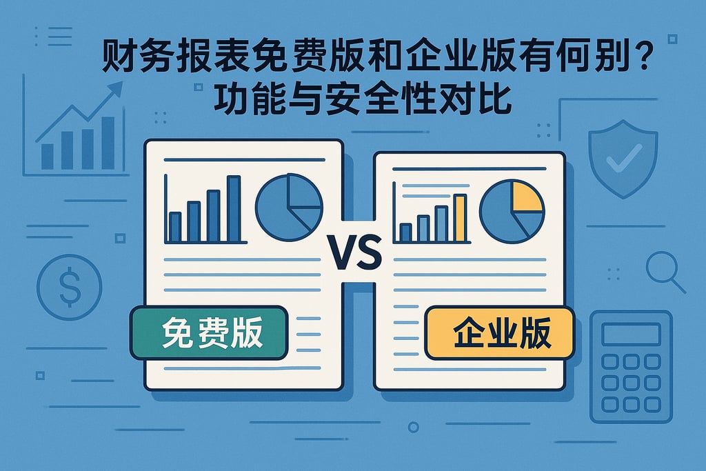 财务报表免费版和企业版有何区别？功能与安全性对比