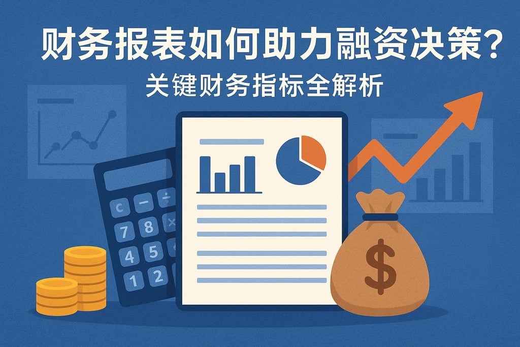 财务报表如何助力融资决策？关键财务指标全解析