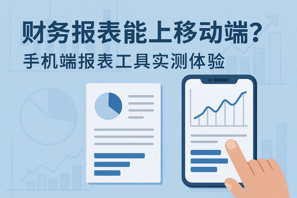 财务报表能否支持移动端？手机端报表工具实测体验
