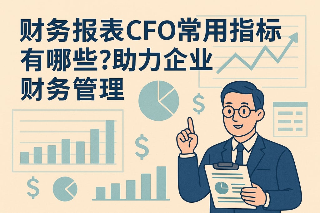 财务报表CFO常用指标有哪些？助力企业财务管理
