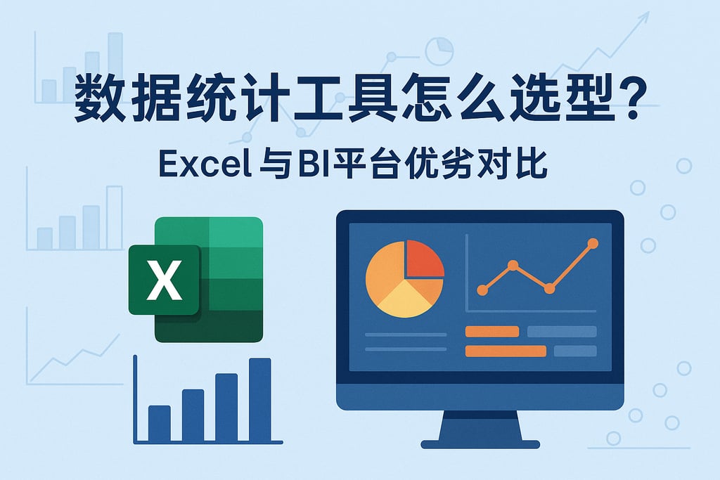 数据统计工具怎么选型?Excel与BI平台优劣对比 - FineReport报表知识库