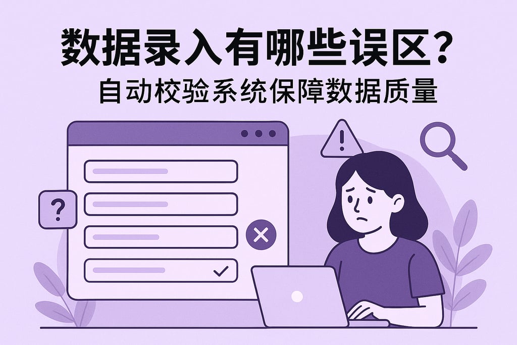 数据录入有哪些误区？自动校验系统保障数据质量