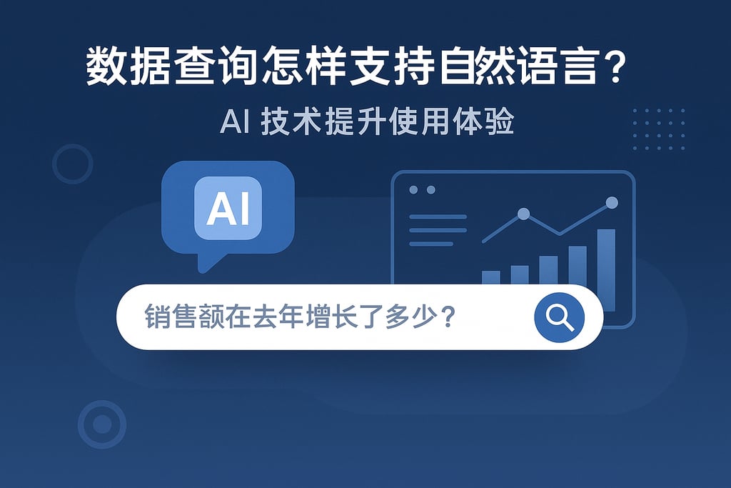 数据查询怎样支持自然语言？AI技术提升使用体验