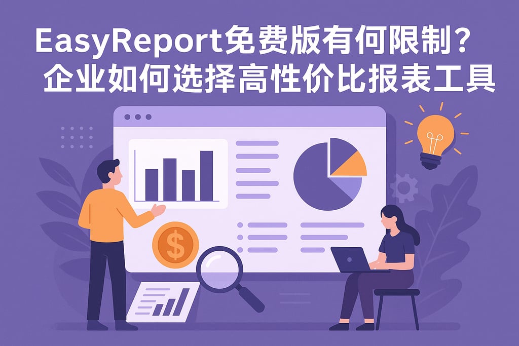 EasyReport免费版有何限制？企业如何选择高性价比报表工具