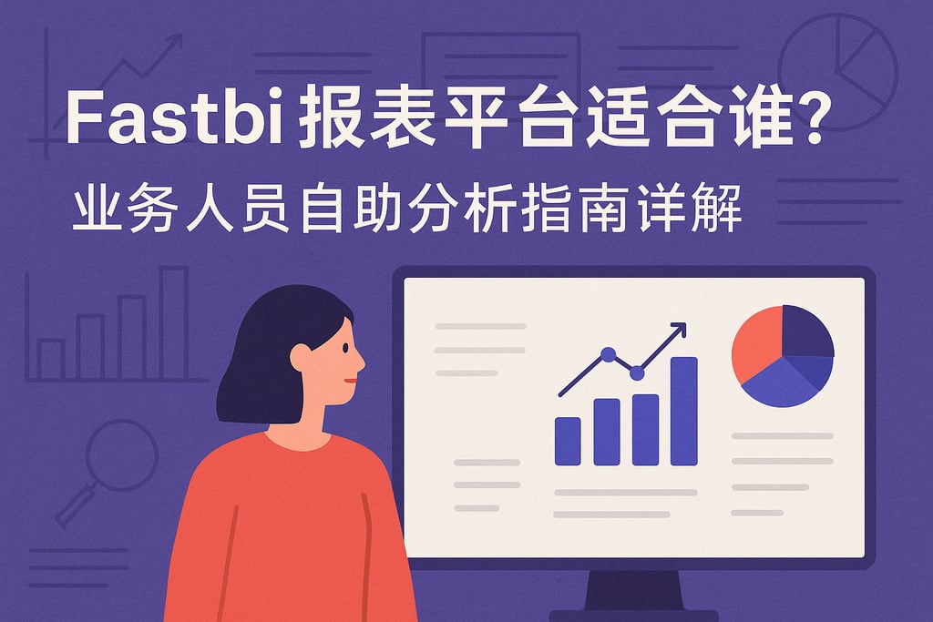 fastbi报表平台适合谁？业务人员自助分析指南详解