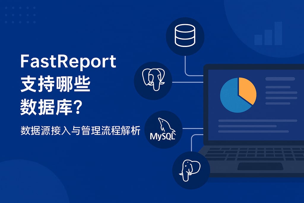 fastreportin支持哪些数据库？数据源接入与管理流程解析