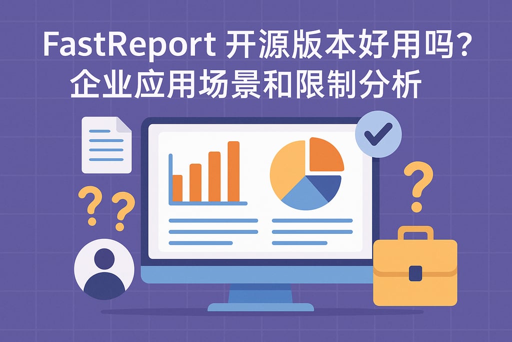 fastreport开源版本好用吗？企业应用场景和限制分析