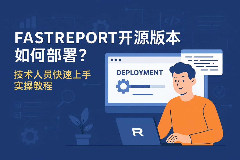 fastreport开源版本如何部署？技术人员快速上手实操教程