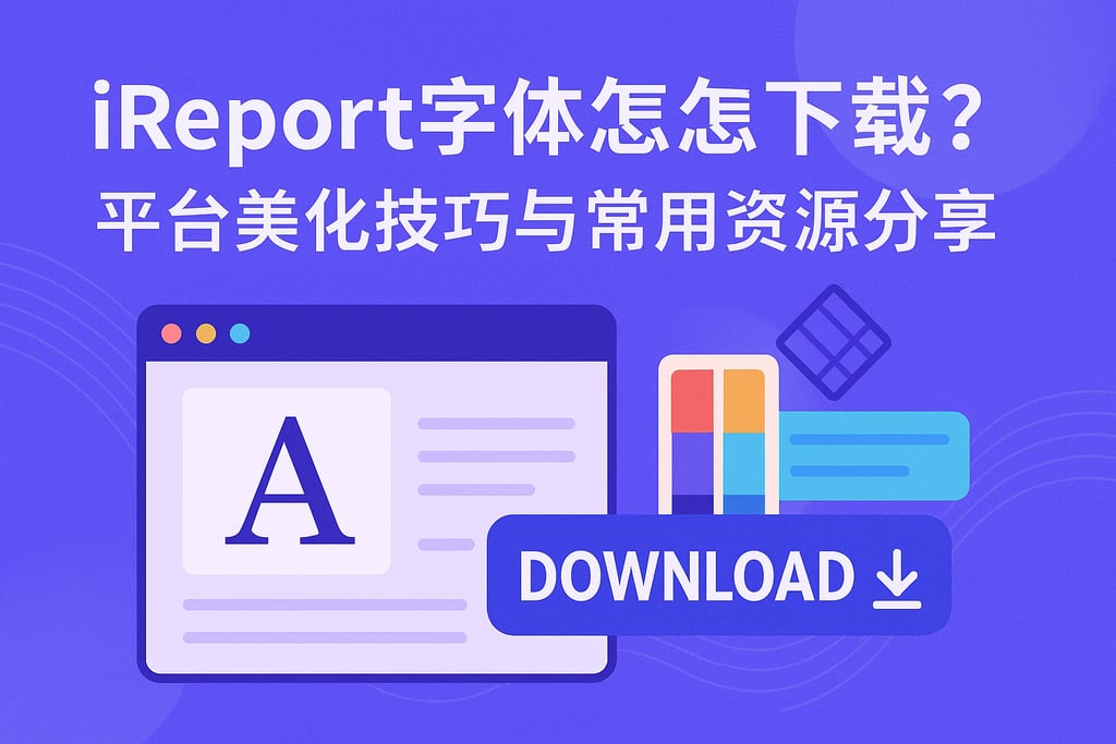 ireport字体怎么下载？平台美化技巧与常用资源分享