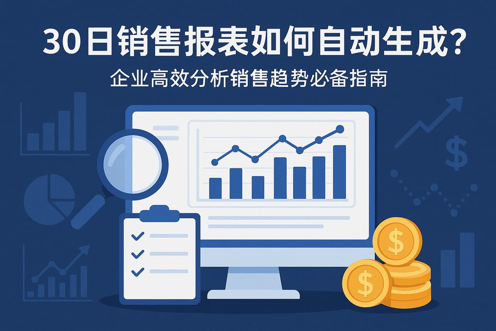 30日销售报表如何自动生成？企业高效分析销售趋势必备指南