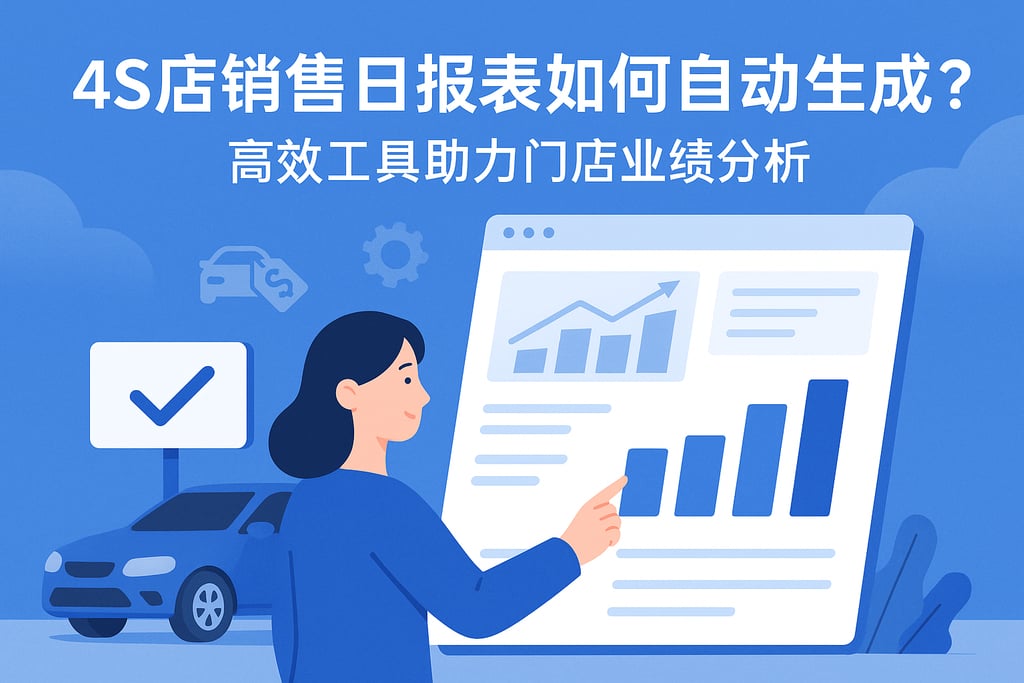 4S店销售日报表如何自动生成？高效工具助力门店业绩分析