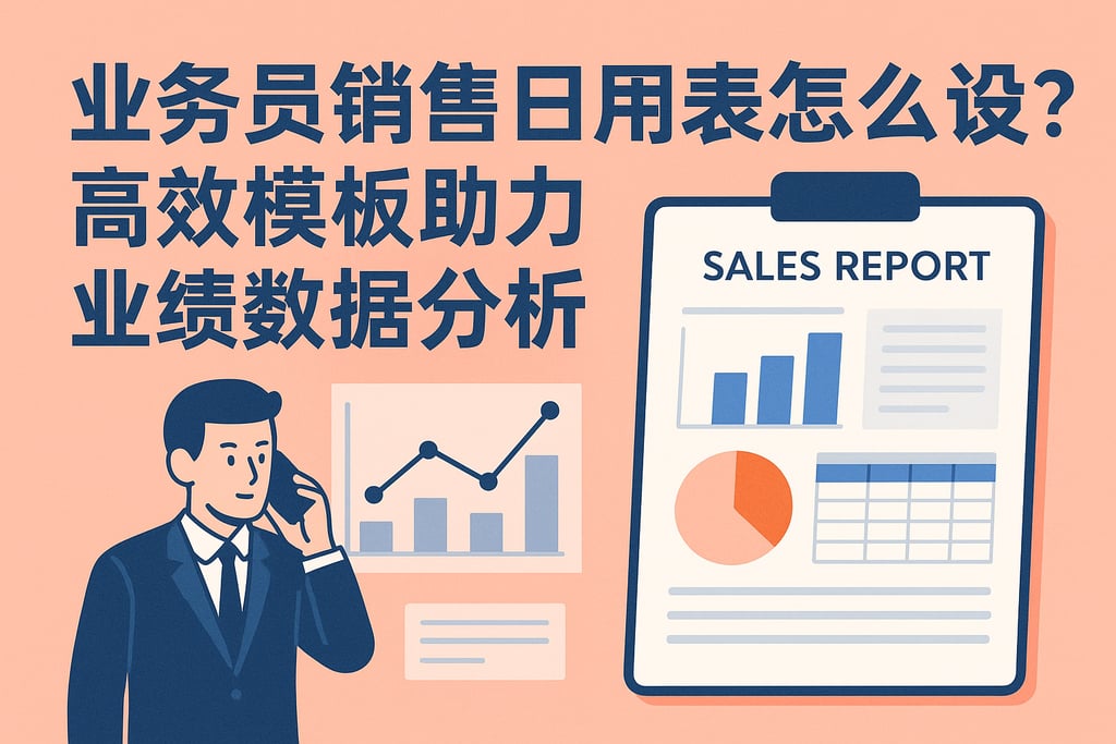 业务员销售日报表怎么设计？高效模板助力业绩数据分析