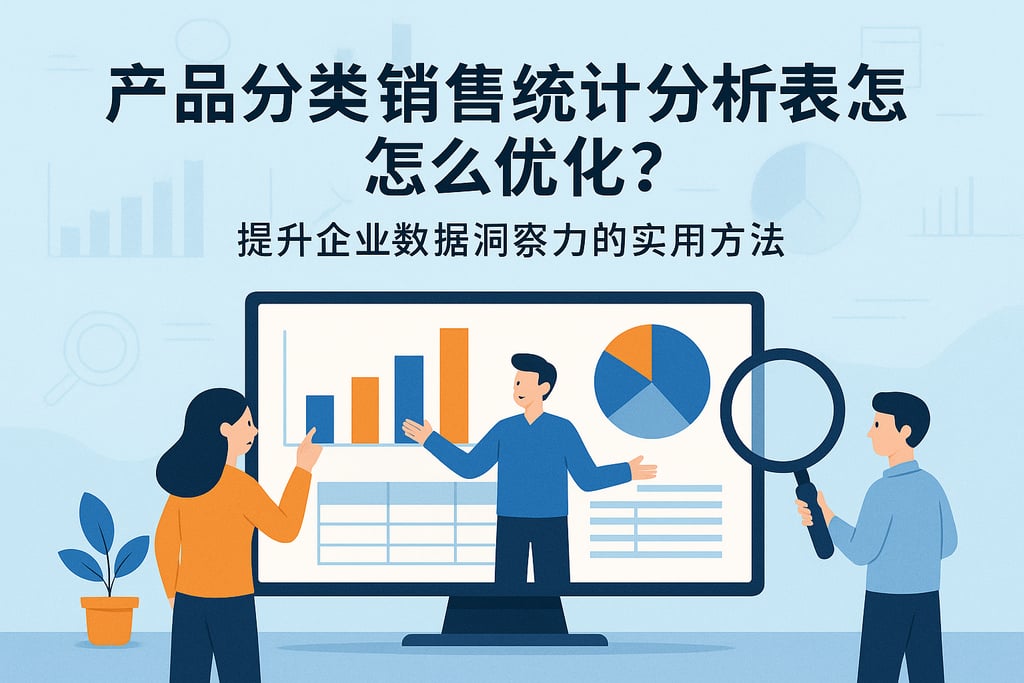 产品分类销售统计分析表怎么优化？提升企业数据洞察力的实用方法
