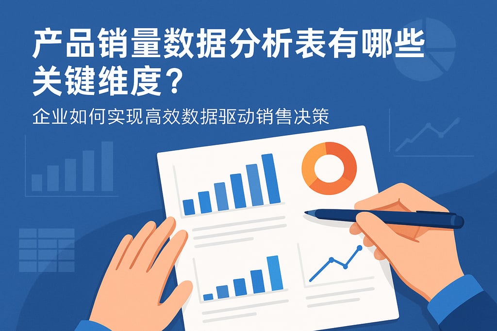 产品销量数据分析表有哪些关键维度？企业如何实现高效数据驱动销售决策