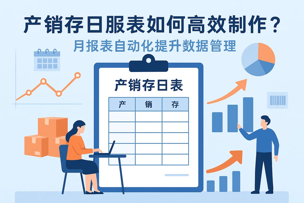 产销存日报表如何高效制作？月报表自动化提升数据管理