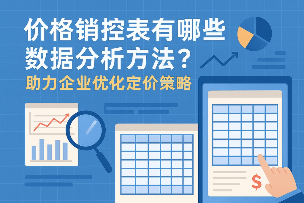 价格销控表有哪些数据分析方法？助力企业优化定价策略