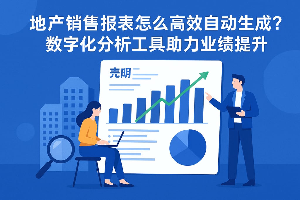 地产销售报表怎么高效自动生成？数字化分析工具助力业绩提升