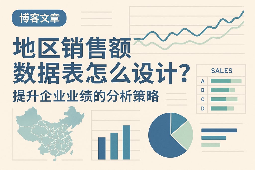 地区销售额数据表怎么设计？提升企业业绩的分析策略