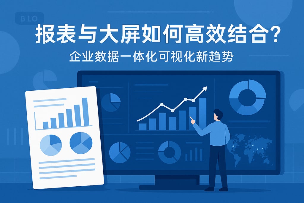 报表和大屏如何高效结合？企业数据一体化可视化新趋势