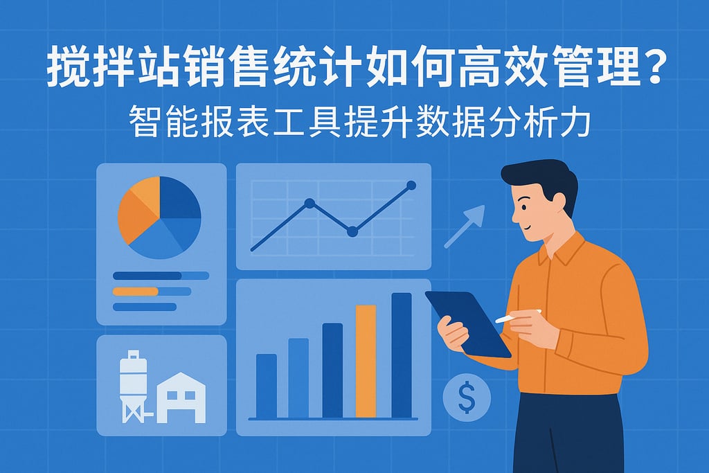 搅拌站销售统计如何高效管理？智能报表工具提升数据分析力