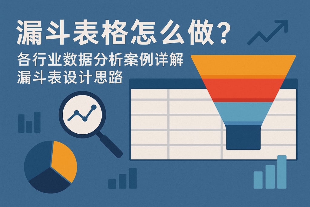 漏斗表格怎么做？各行业数据分析案例详解漏斗表设计思路