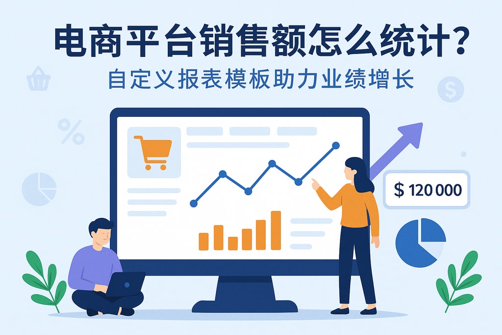电商平台销售额怎么统计？自定义报表模板助力业绩增长