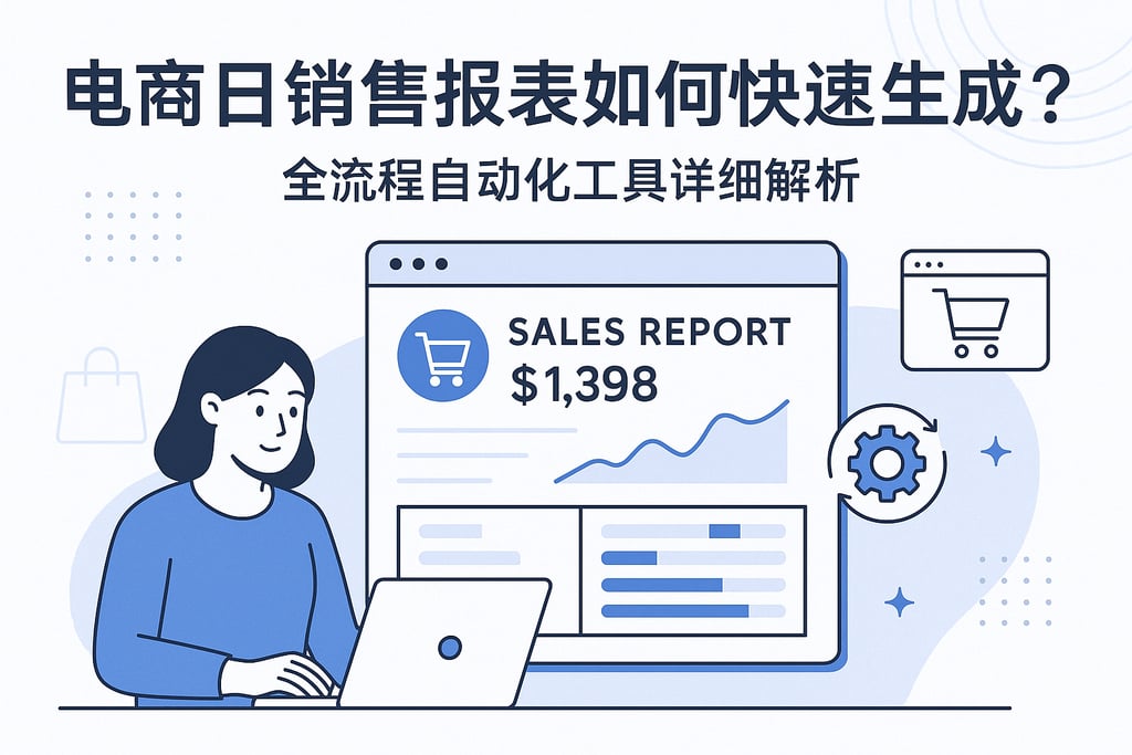 电商日销售报表如何快速生成？全流程自动化工具详细解析