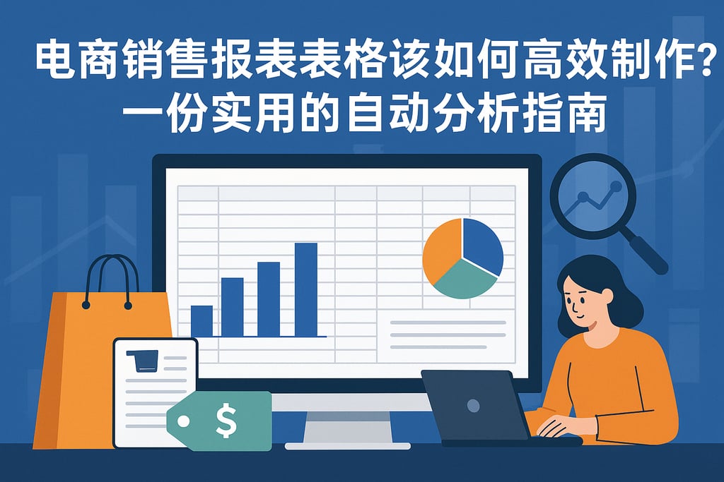 电商销售报表表格该如何高效制作？一份实用的自动分析指南