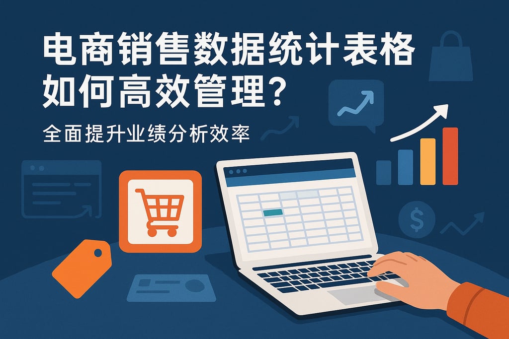 电商销售数据统计表格如何高效管理？全面提升业绩分析效率