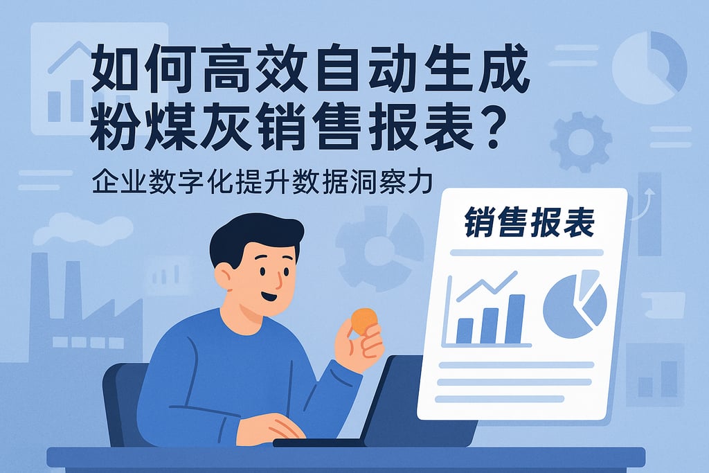 粉煤灰销售报表如何高效自动生成？企业数字化提升数据洞察力