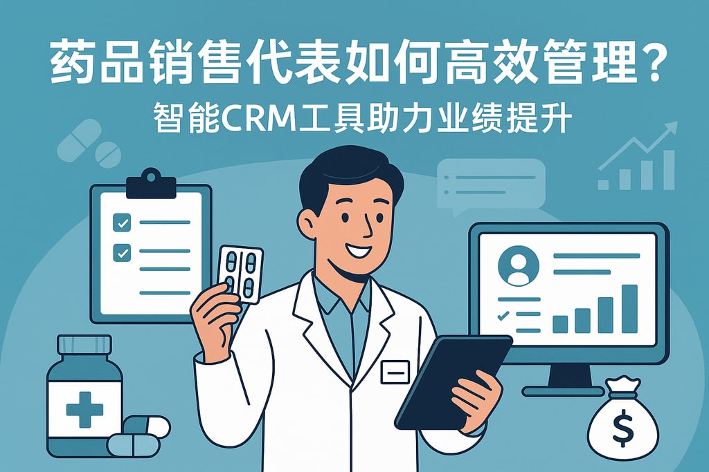 药品销售代表如何高效管理？智能CRM工具助力业绩提升