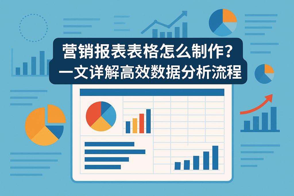 营销报表表格怎么制作？一文详解高效数据分析流程