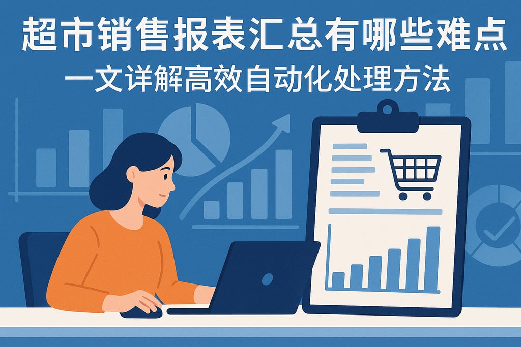 超市销售报表汇总有哪些难点？一文详解高效自动化处理方法
