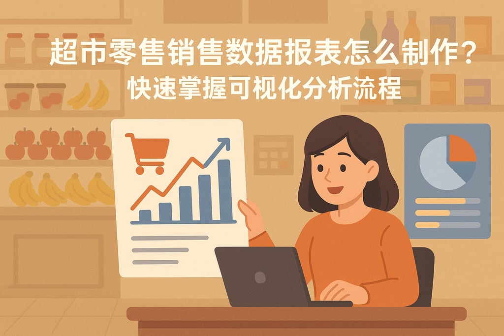 超市零售销售数据报表怎么制作？快速掌握可视化分析流程