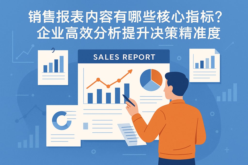 销售报表内容有哪些核心指标？企业高效分析提升决策精准度