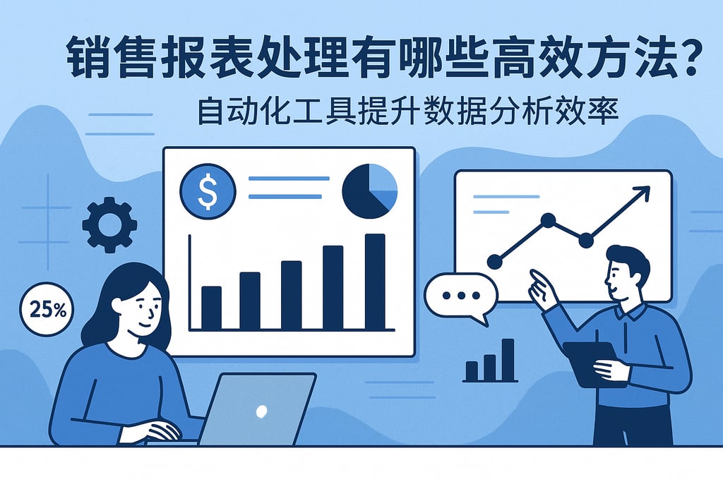 销售报表处理有哪些高效方法？自动化工具提升数据分析效率