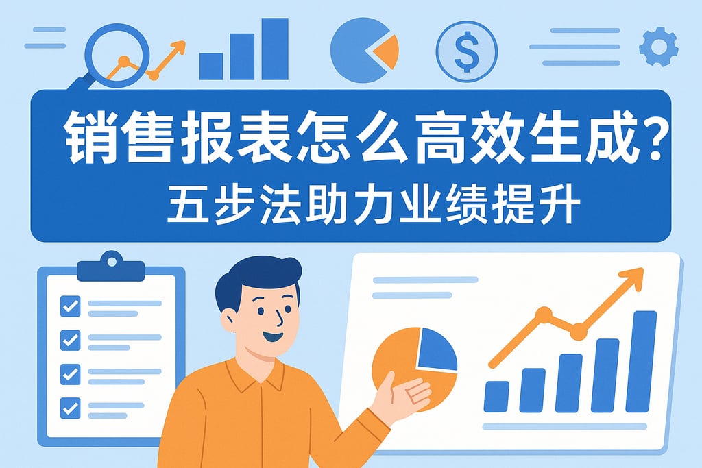 销售报表怎么高效生成？五步法助力业绩提升