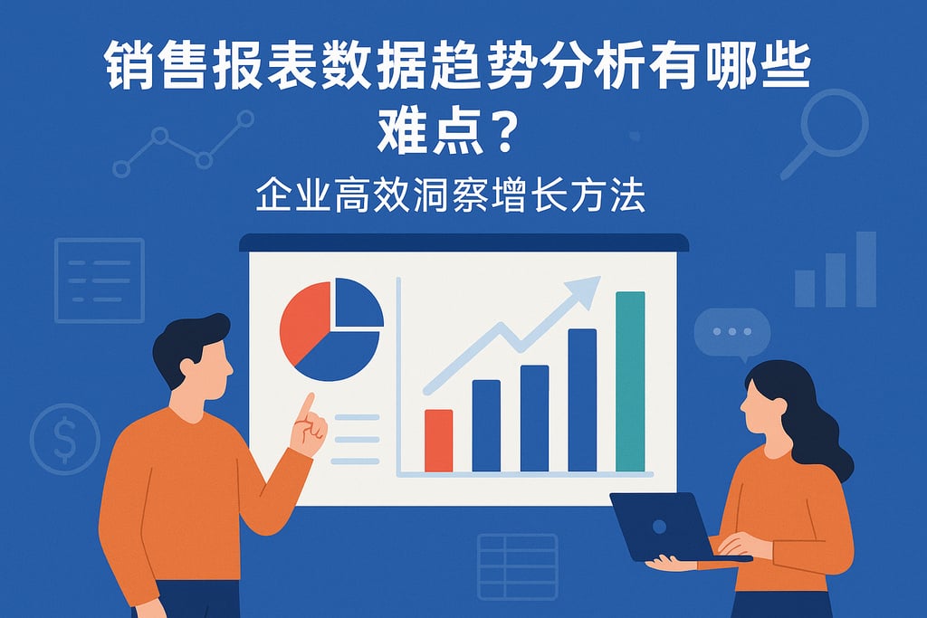 销售报表数据趋势分析有哪些难点？企业高效洞察增长方法